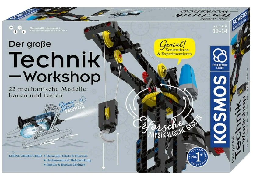 KOSMOS Technik-Workshop – Mechanik-Bausatz mit 22 Modellen
