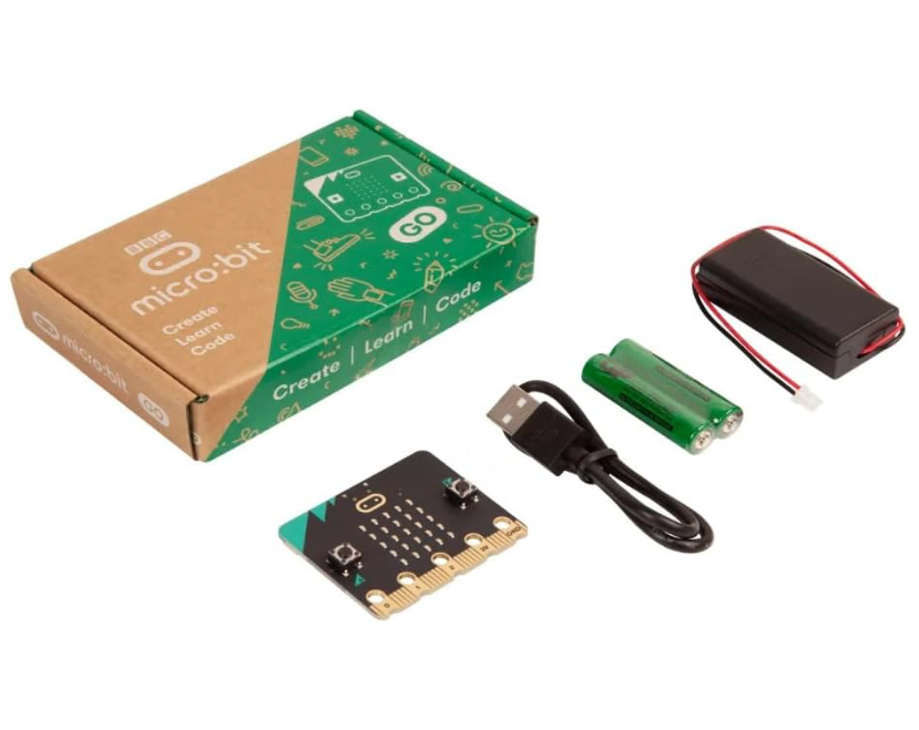 BBC micro:bit v2 Starter Kit mit Batterie-Pack und Zubehör
