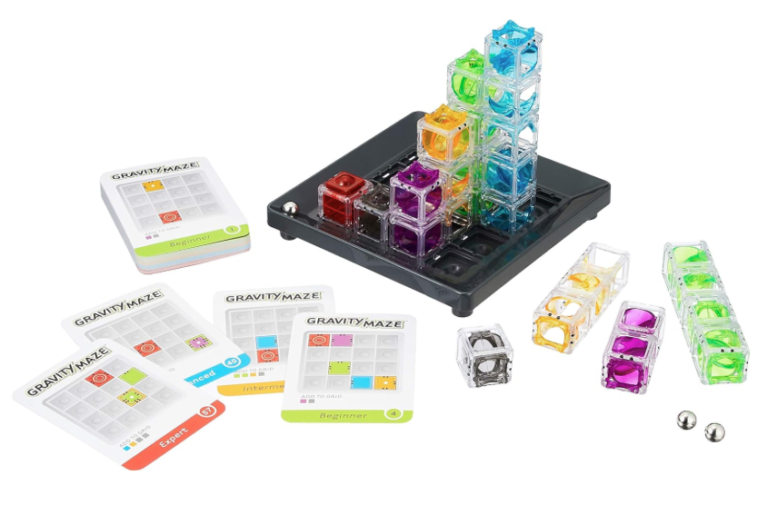 ThinkFun Gravity Maze – 3D-Logikpuzzle mit Kugelbahn-Türmen